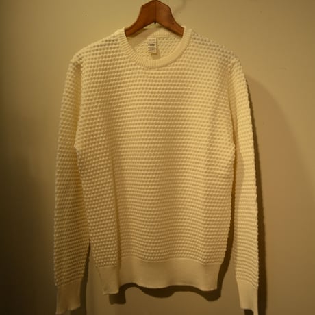 GRP  spotknit crew neck -PANNA-