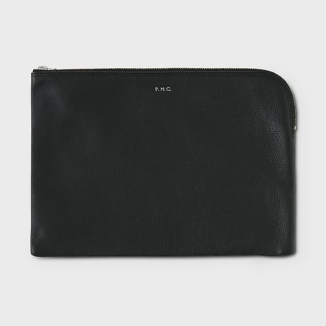 PHIGVEL‐MAKERS Co. LEATHER PURSE “LL” (BLACK)