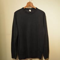 -grp- linen L/S crew neck knit blue navy