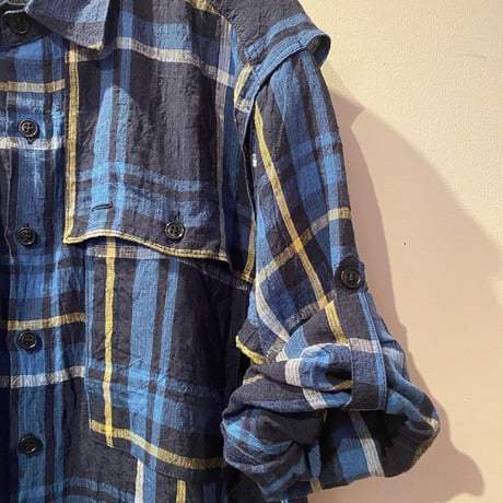 kenneth field -FIELD SHIRTS-（LINEN PLAIDS）