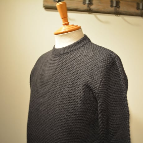 GRP WAFFLEKNIT‐mediumweight‐ antracite (チャコールグレー)