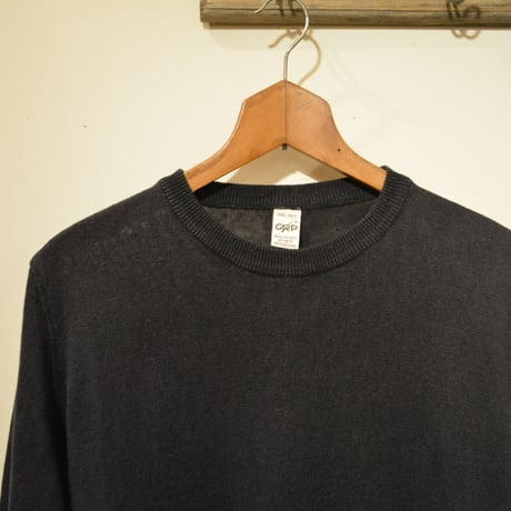 -grp- linen L/S crew neck knit blue navy