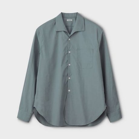PHIGVEL‐MAKERS Co．French Open Collar LS Shirt(Jadegreen)