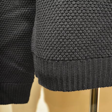 GRP WAFFLEKNIT‐mediumweight‐ blu notte (ネイビー)