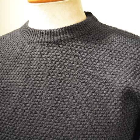 GRP WAFFLEKNIT‐mediumweight‐ blu notte (ネイビー)