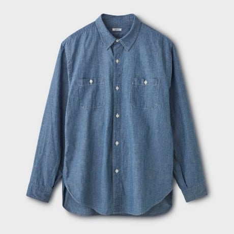PHIGVEL‐MAKERS Co.　C/L Chambray Shirt (FADEINDIGO)