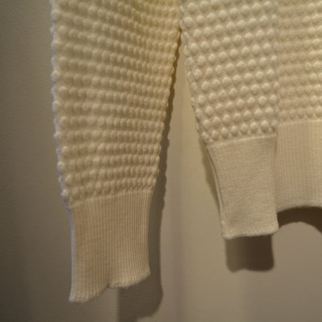 GRP  spotknit crew neck -PANNA-
