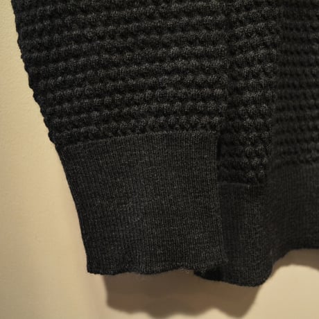 GRP  spotknit crew neck -antrascite-