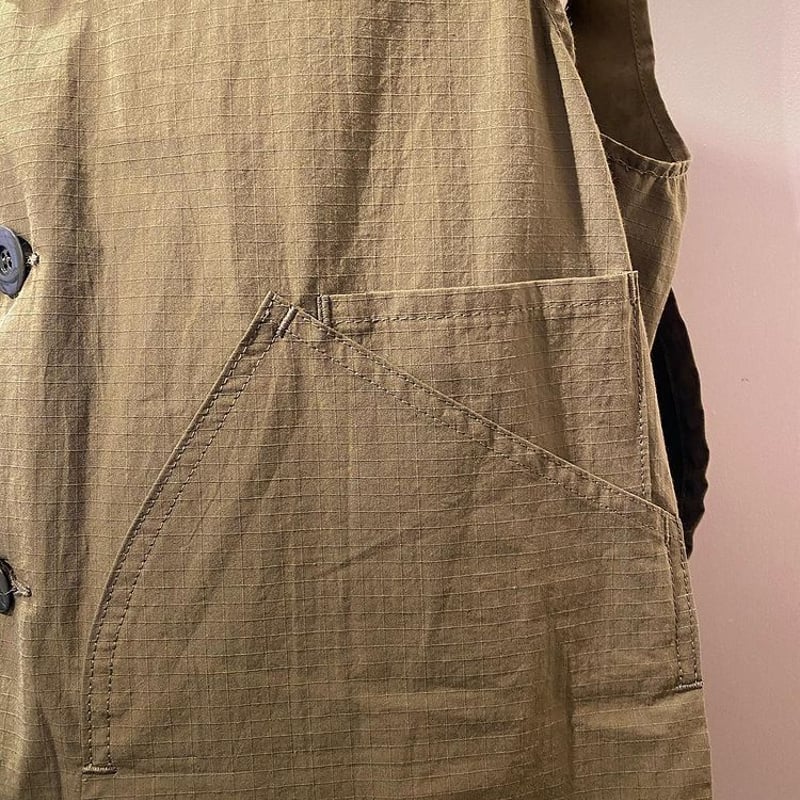 SASSAFRAS-Landscaper Vest-Olive( cotton ripstop SASSAFRAS-Landscaper Vest-Olive( cotton ripstop