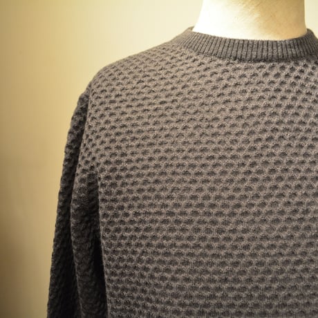 GRP WAFFLEKNIT‐lightweight‐ grigio(ライトグレー)