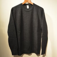 GRP  spotknit crew neck -antrascite-
