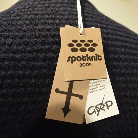 GRP crewneck ‐spotknit‐ BLU(ネイビー)