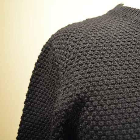 GRP WAFFLEKNIT‐mediumweight‐ blu notte (ネイビー)
