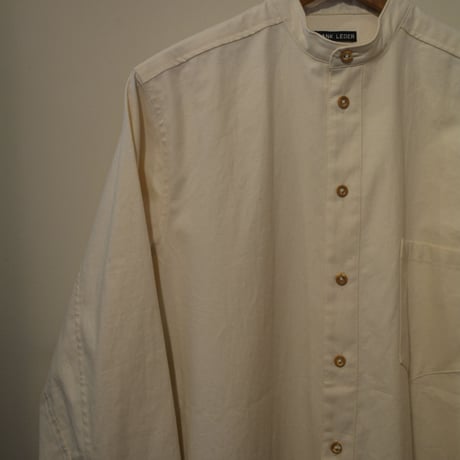 -Frankleder- bedlinenshirt (StandCollar)