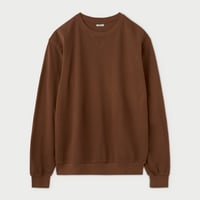 PHIGVEL‐MAKERS Co. 2026ss PMAV-CL03 SEED STITCH LS TOP (SMOKE BROWN)