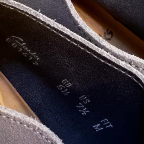 DEADSTOCK Clarks “Desert Trek”  color  gray suède made in  England🏴󠁧󠁢󠁥󠁮󠁧󠁿