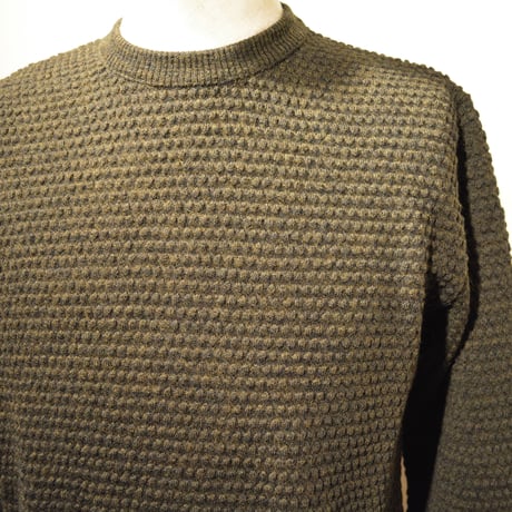 GRP crewneck “spotknit” VERDE(ダークグリーン)