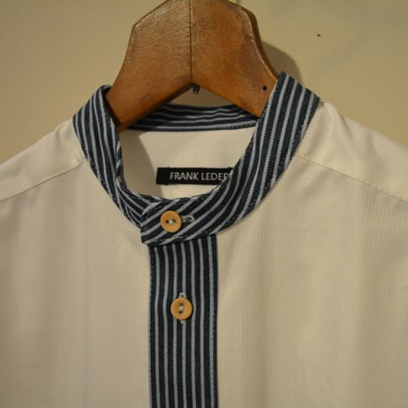 FrankLeder 20aw BAND COLLAR SHIRT