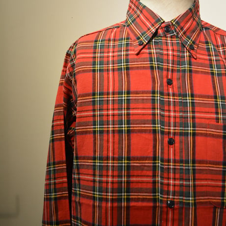 SASSAFRAS ‐green thunb shirt‐ tartan check (RED)