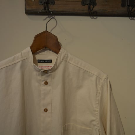 -Frankleder- bedlinenshirt (StandCollar)