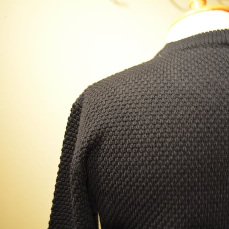 GRP WAFFLEKNIT‐mediumweight‐ blu notte (ネイビー)