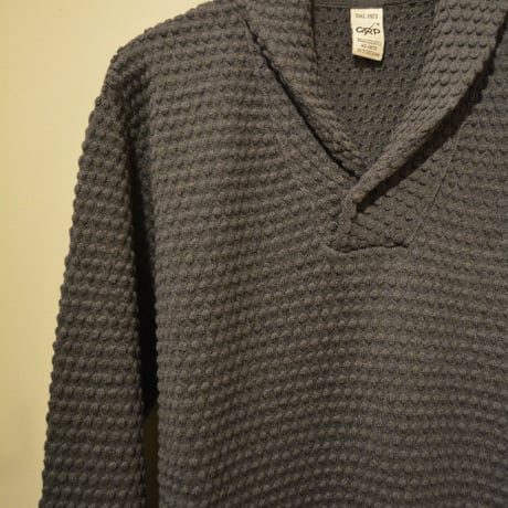 GRP‐spotknit‐shawlcollar(GRIGIO)
