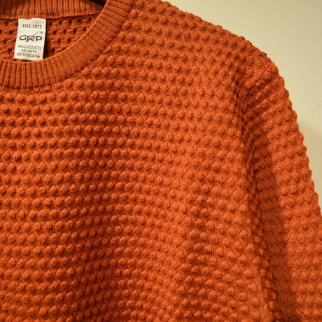 GRP  spotknit crew neck -arancio scuro-