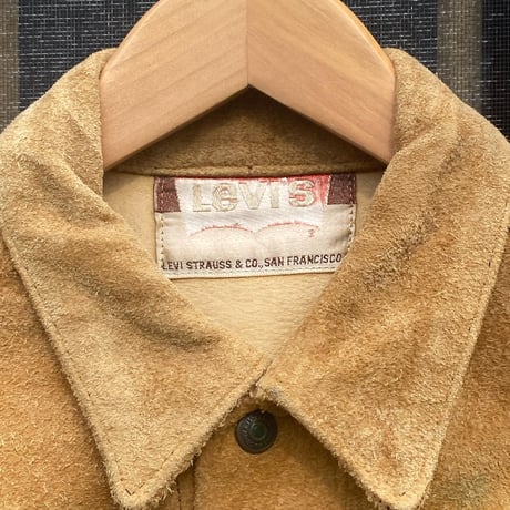 Levis 60's 3rd type suede jacket Big“E” -made in USA- GOOD CONDITION ‼︎