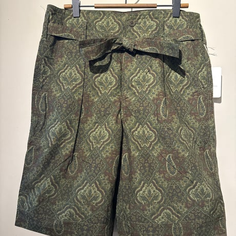 MOJITO GULF STREAM SHORTS（Green Paisley × rip stop fabric）