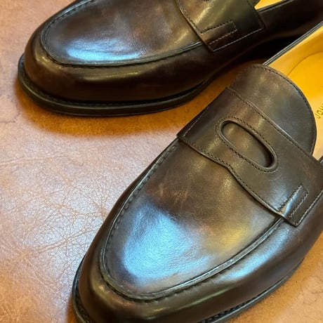 JOHN LOBB “LOPEZ” Last#4395 museumcalf DARK BROWN size６1/2 Ｅ