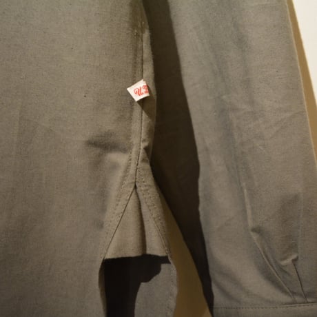 Frank Leder-bedlinenshirt- (StandCollar)OLIVE