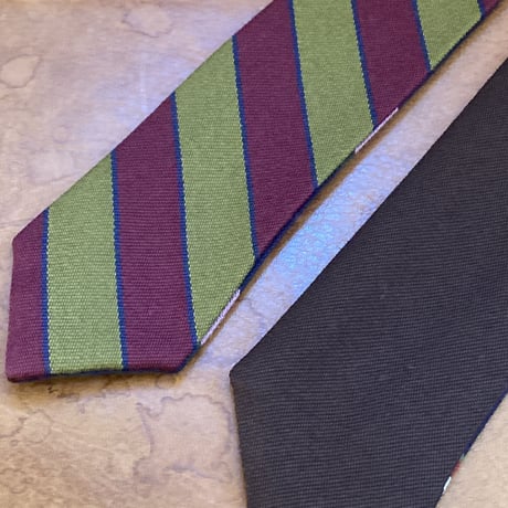 kenneth field 4face tie 3regimental×1solid(brown)