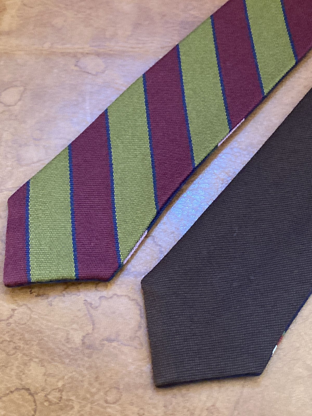 kenneth field 4face tie 3regimental×1solid(brow