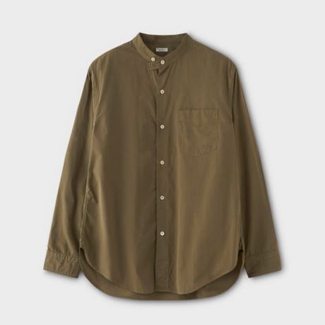 PHIGVEL MAKERS & Co. PMAM-LS02 / BAND COLLAR DRESS SHIRT (OLIVE)