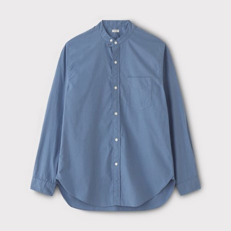 PHIGVEL‐MAKERS Co.  -Band Collar Dress Shirt-(China Blue)