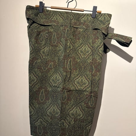MOJITO GULF STREAM SHORTS（Green Paisley × rip stop fabric）