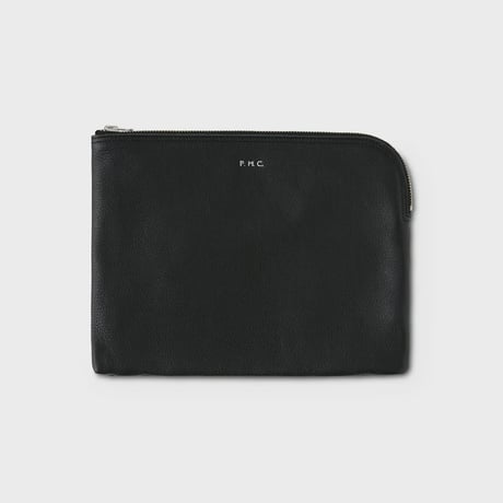 PHIGVEL‐MAKERS Co. LEATHER PURSE “L” (BLACK)