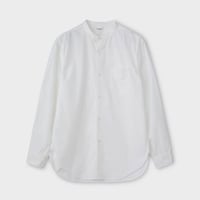 PHIGVEL MAKERS & Co. BAND COLLAR DRESS SHIRT (OFF WHITE)