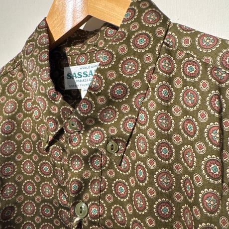 SASSAFRAS Wheel Barrow Shell Shirt 1/2 Small Pattern size Ｍ