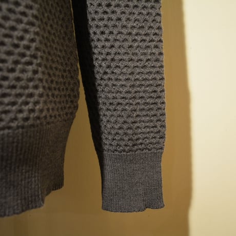 GRP WAFFLEKNIT‐lightweight‐ grigio(ライトグレー)