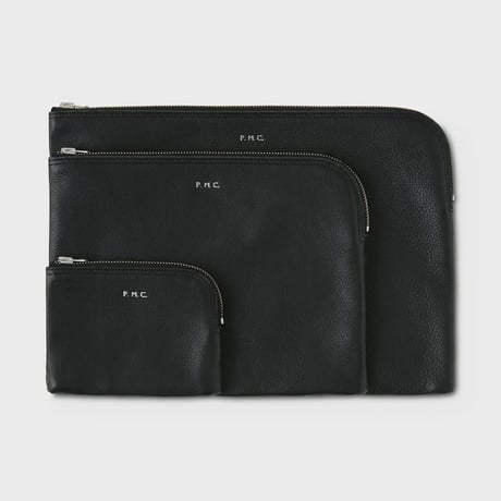 PHIGVEL‐MAKERS Co. LEATHER PURSE “S” (BLACK)