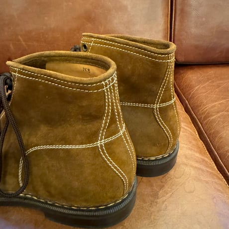 ZINTALA LINE-MAN BOOTS  material Special nubuck leather marron size UK8