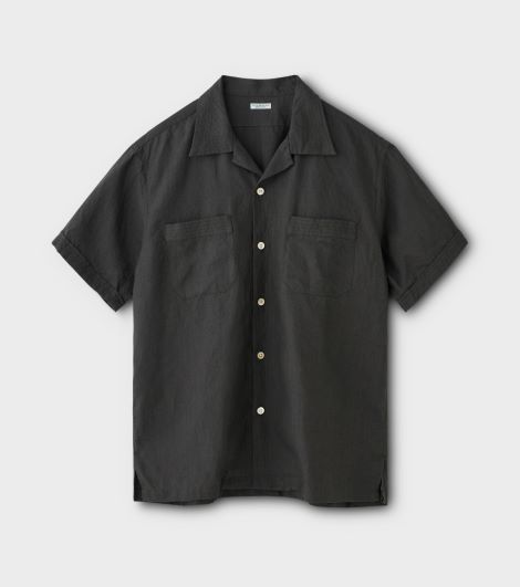 PHIGVEL‐MAKERS Co． Linen Safari SS Shirt(SEPIAG