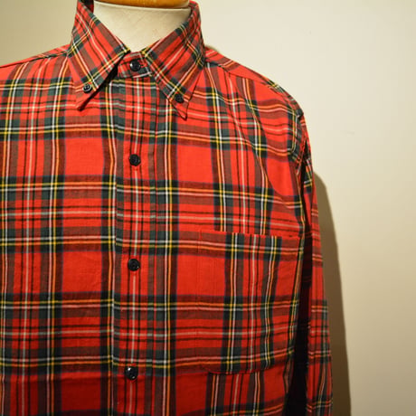 SASSAFRAS ‐green thunb shirt‐ tartan check (RED)