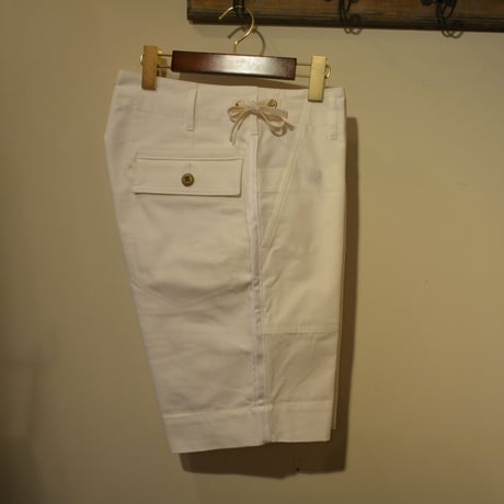 KENNETH FIELD CEREMONY Ⅱ SHORTS -LIPSTOP＆HBT(WHITE)-