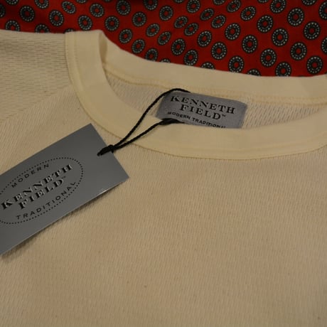 kenneth field  L/S THERMAL CREWNECK(NATURAL)