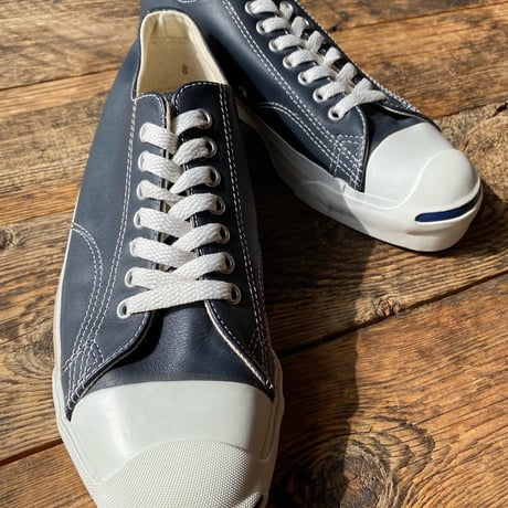 converse juck purcell (1990's deadstock navy leather) size US 8 (26.5㎝)