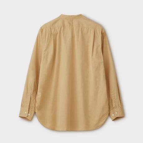 PHIGVEL MAKERS & Co.  PMAL-LS02 / BAND COLLAR DRESS SHIRT (VINTAGE YELLOW)