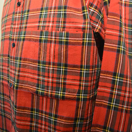 SASSAFRAS ‐green thunb shirt‐ tartan check (RED)