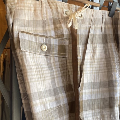 kenneth field ceremonyⅡwide plaids brown
